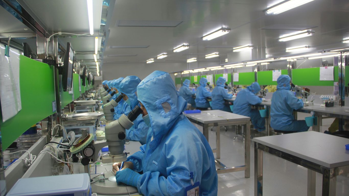 Toothbrush factory production line