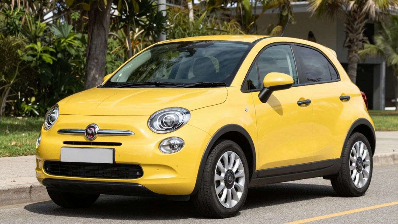 Fiat 500x car parked outdoors on the Gold Coast.