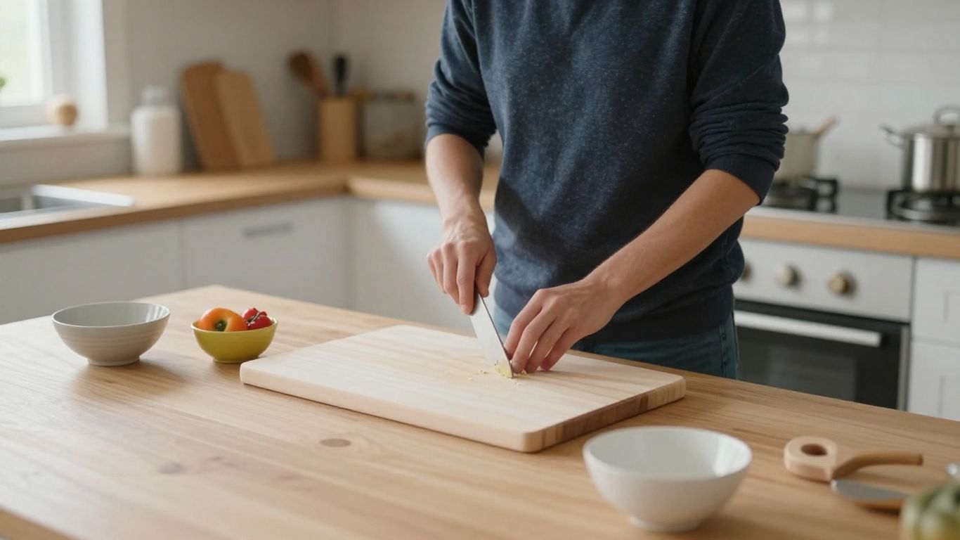 A maple cutting board for kids learning to cook: safety, sizing, and setup
