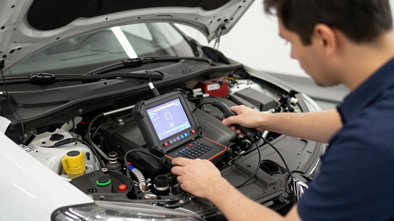 Diagnostic scan of vehicle transmission system