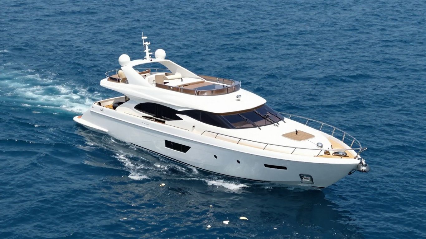 Luxury yacht sinking into the ocean.