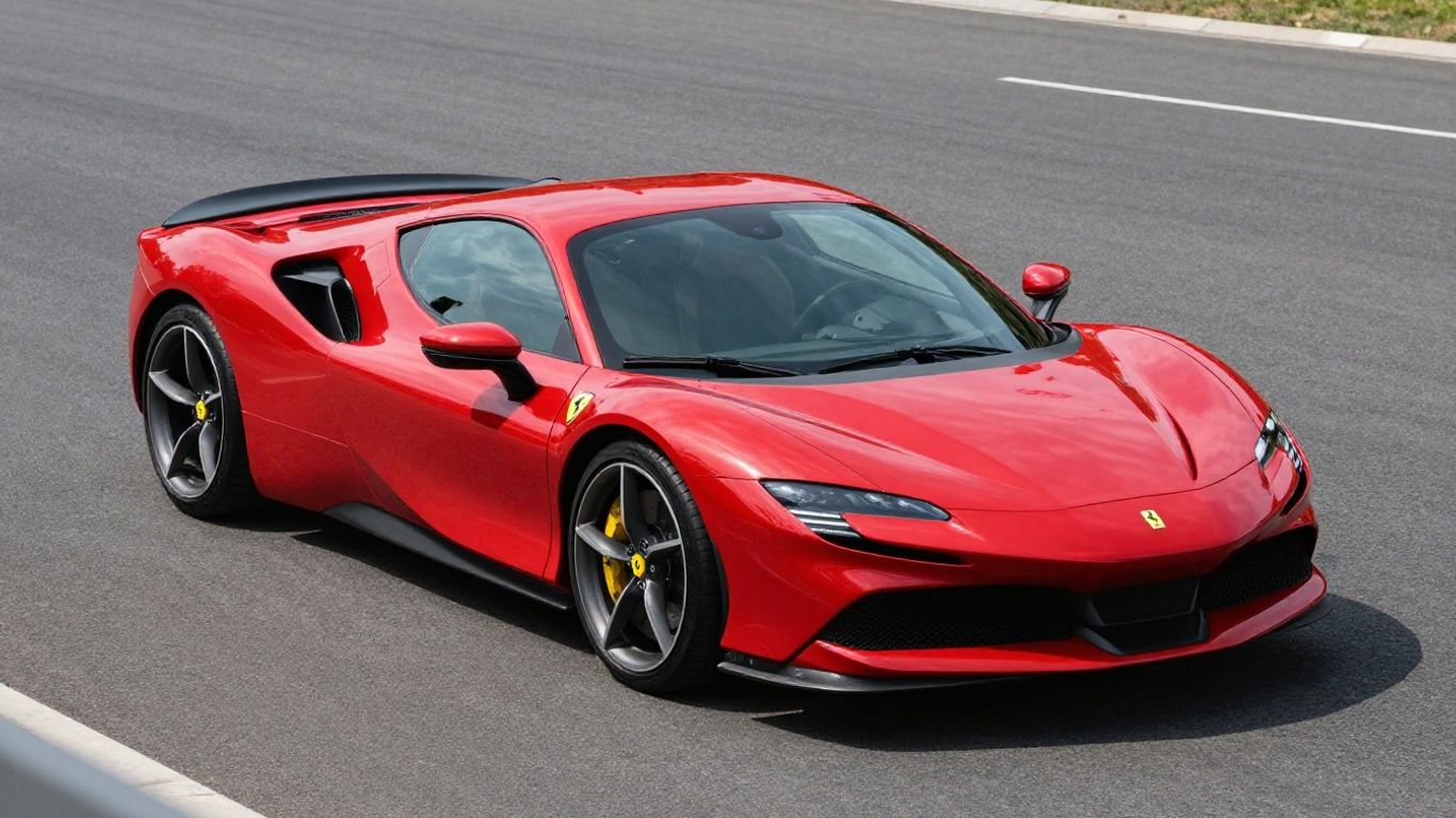 Ferrari SF90 Stradale parked on asphalt