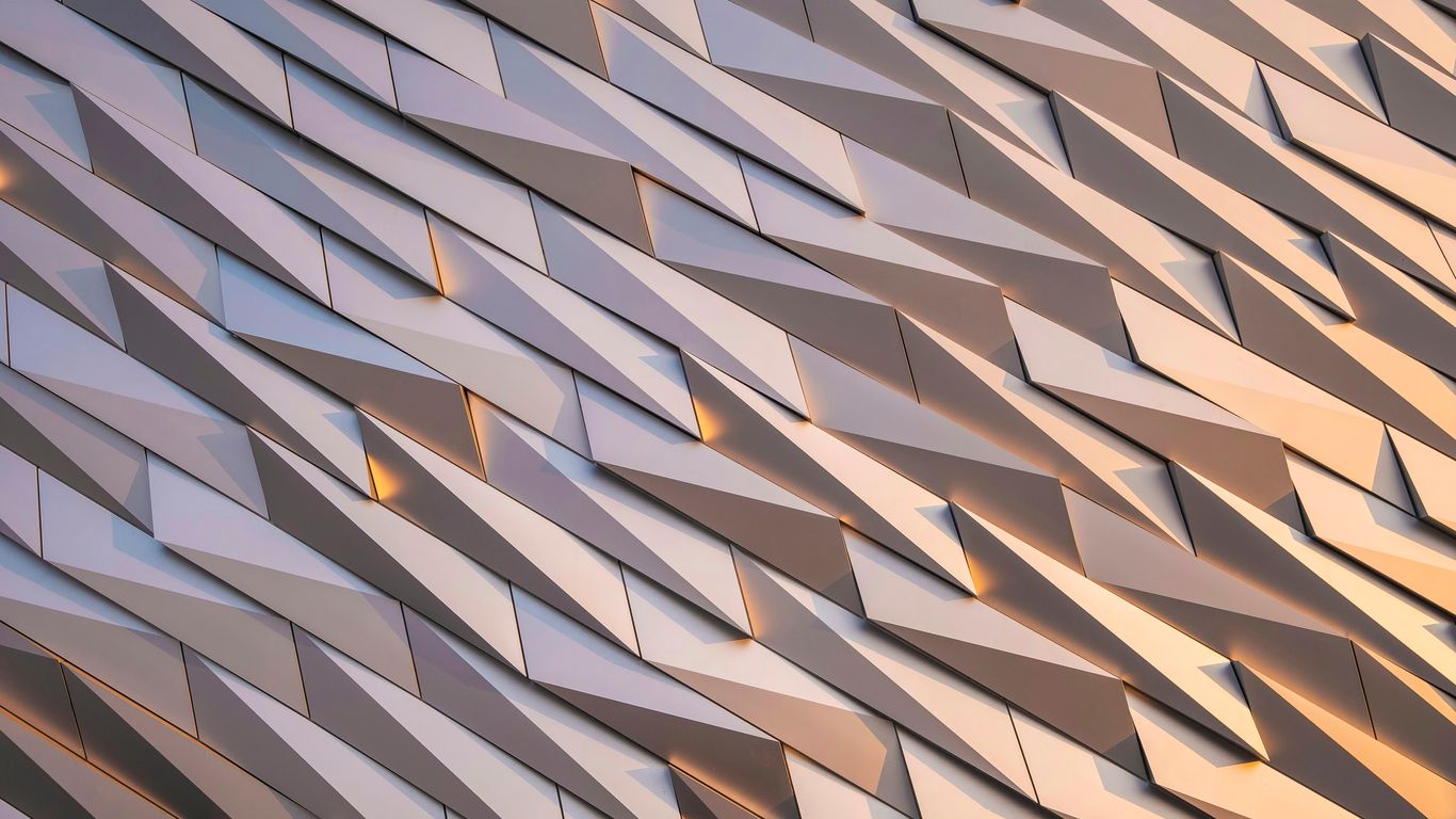 Decorative frosted acrylic panels in an office lobby