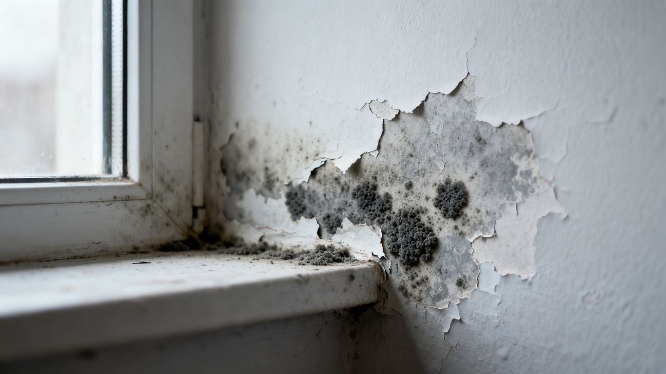Visible mold on wall