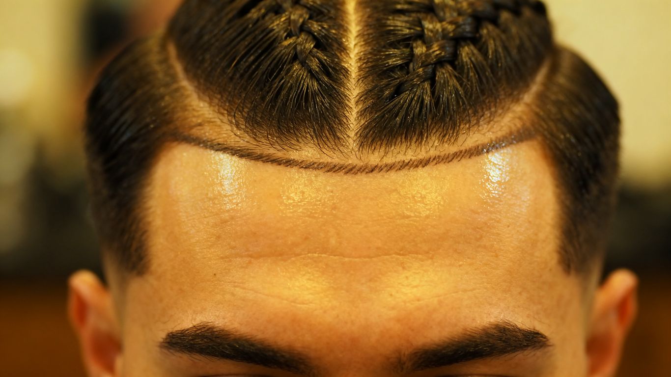 A clean and well-prepared scalp before braiding
