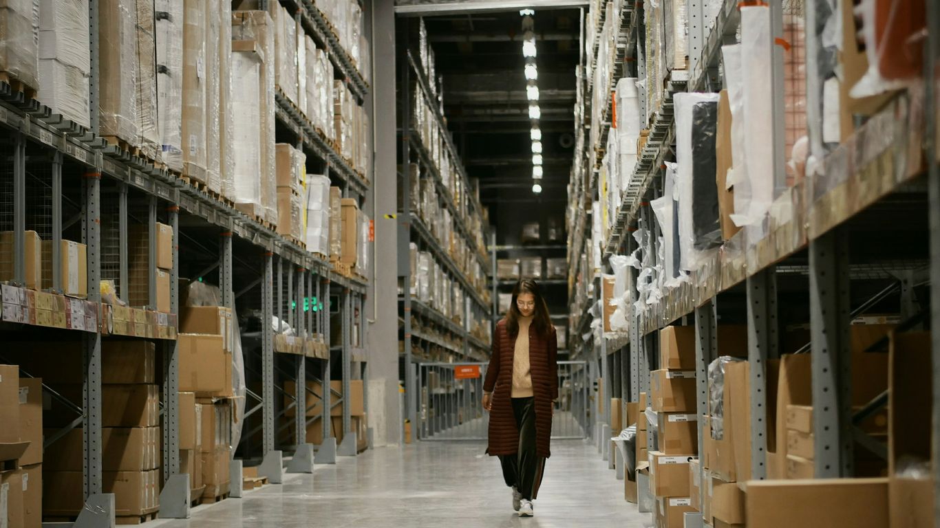 Warehouse goods marked for customs review