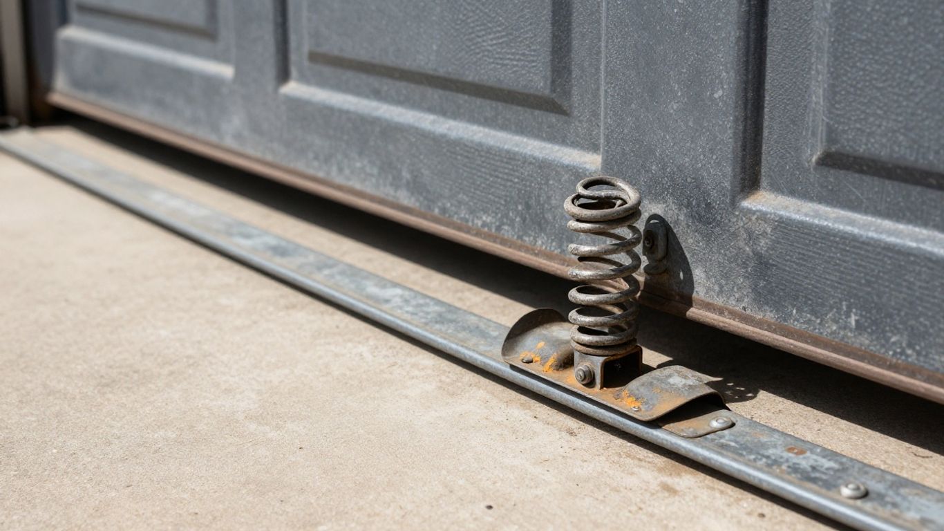 Texas heat damaging garage door springs, rollers, and tracks.