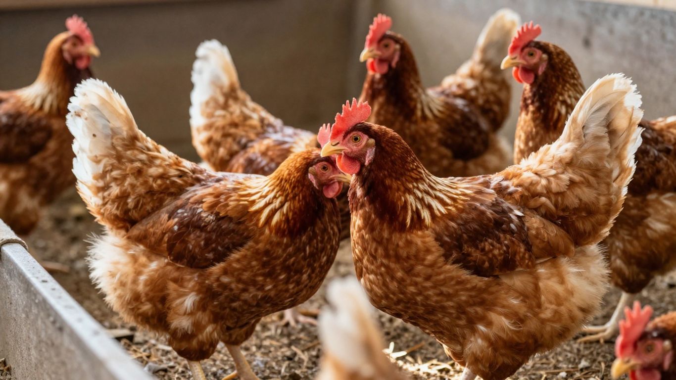 Kury nioski w kurniku