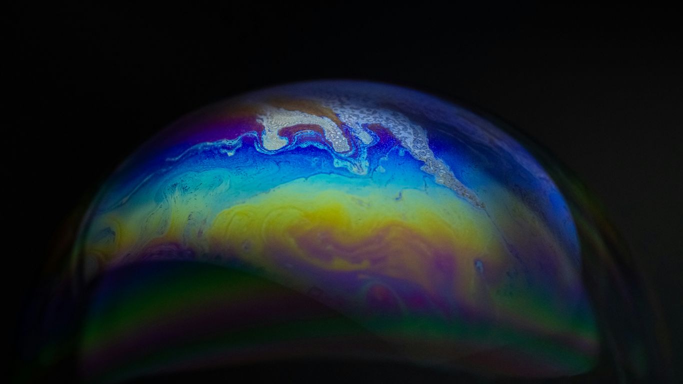 a colorful swirl of light