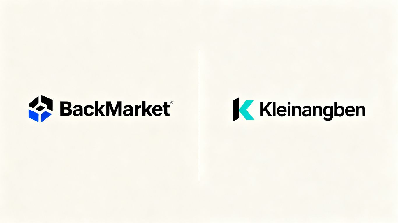 BackMarket und Kleinanzeigen Logos im Vergleich
