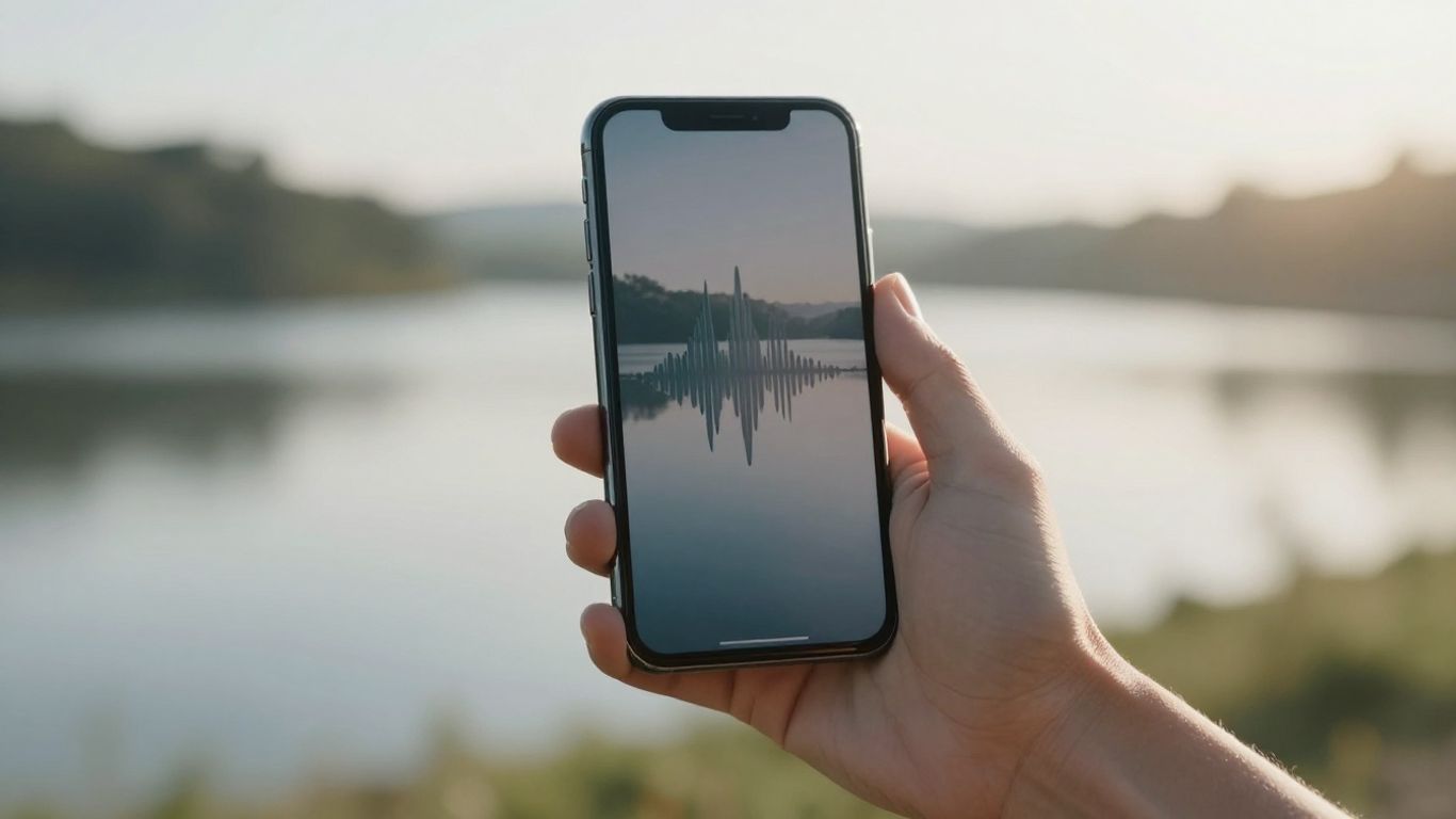 Person using phone for mental health journaling