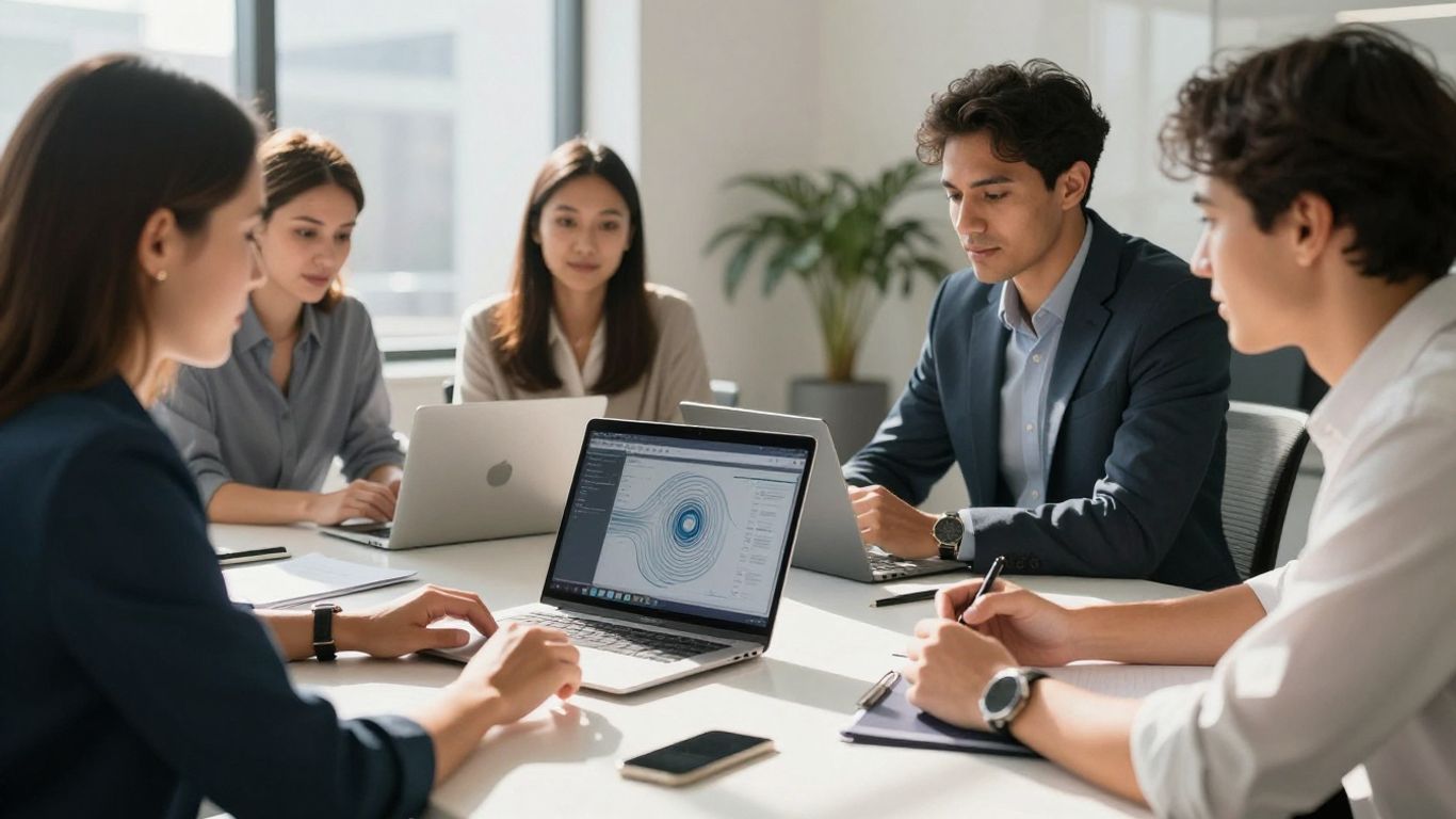 Small business owners using AI for leads in Australia.