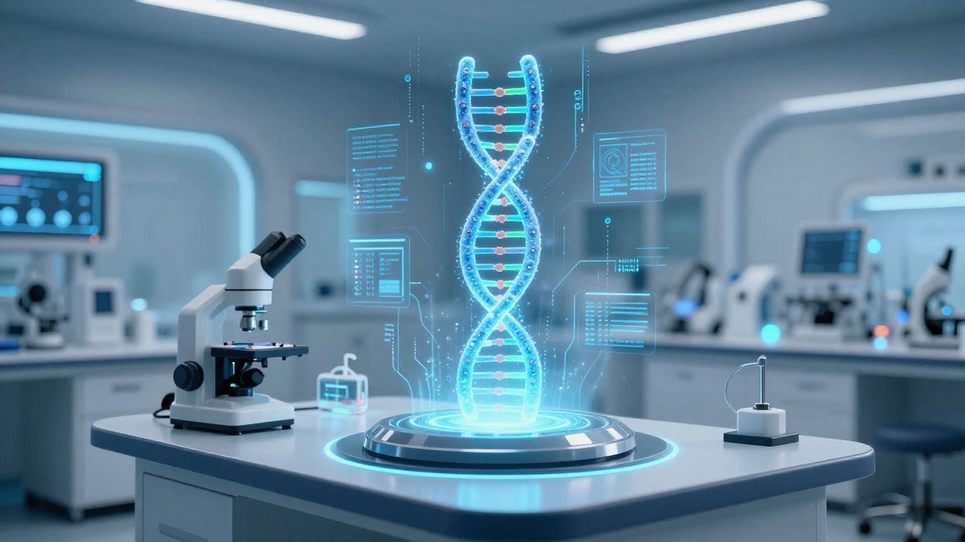 Blockchain in healthcare data management visualization.