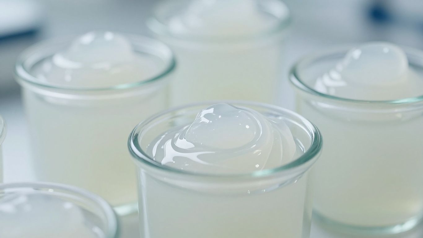 Laboratory tested bottles of intimate gel
