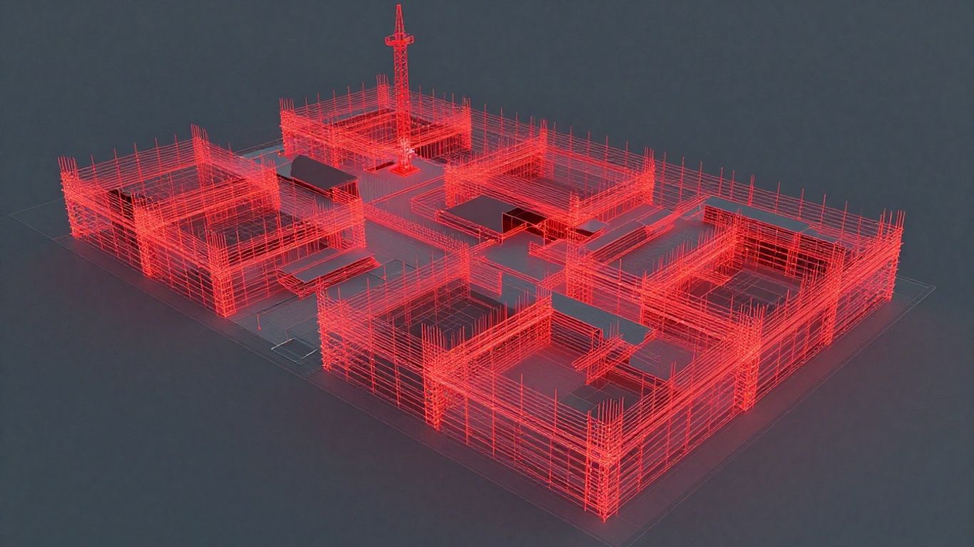 3D scan highlighting construction clashes