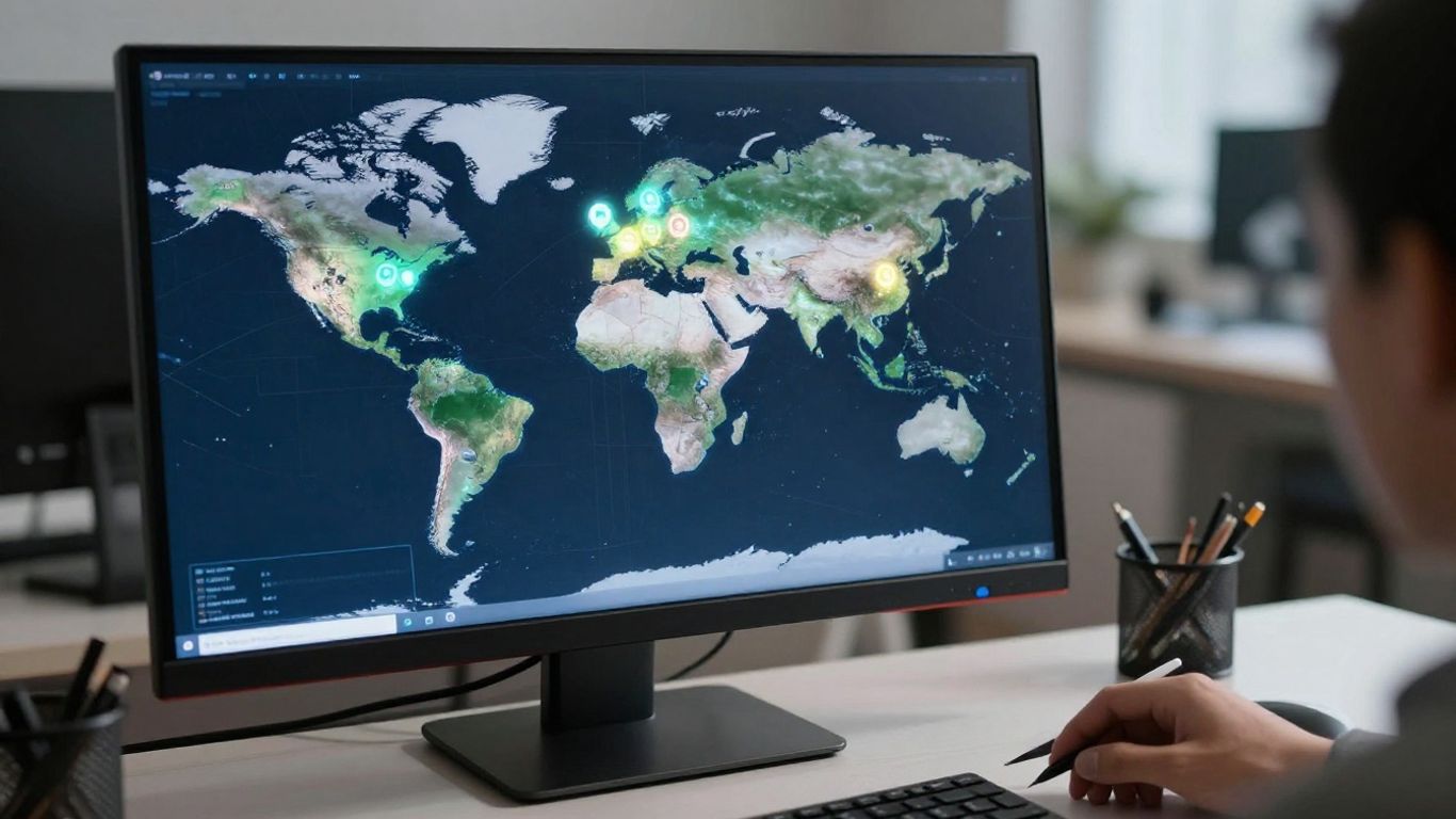 World map and travel destinations