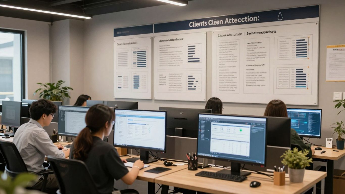 Effective client attraction layout