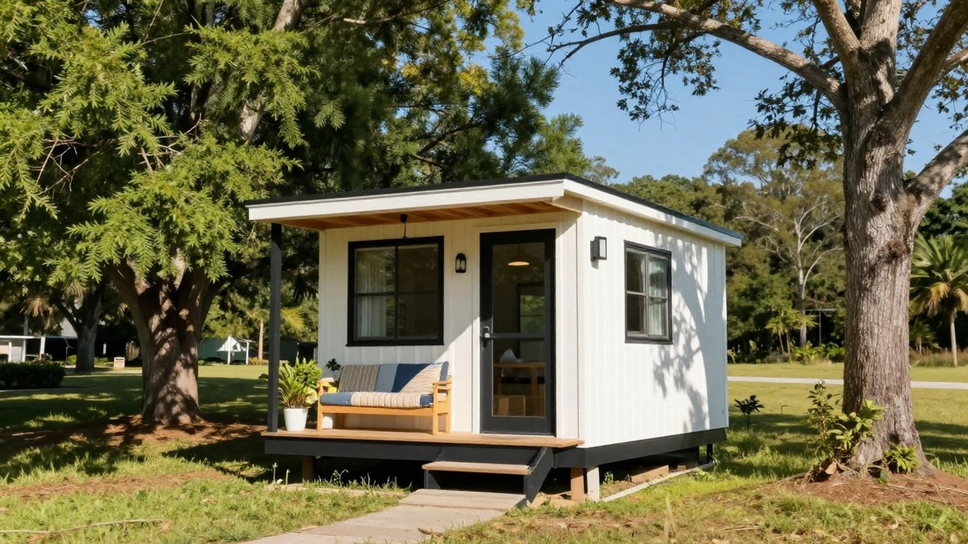 South Carolina tiny house in a scenic outdoor setting.
