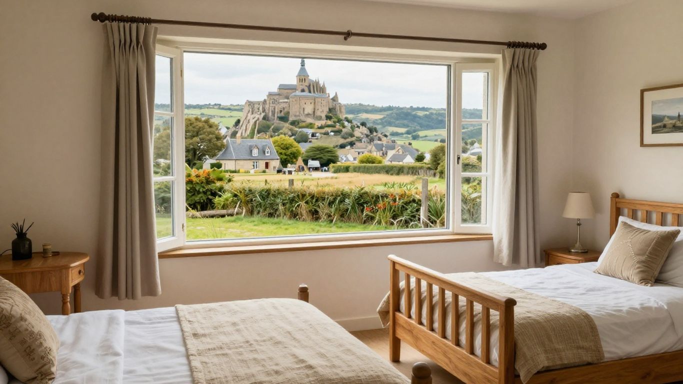 Historic hotel rooms near Mont Saint-Michel
