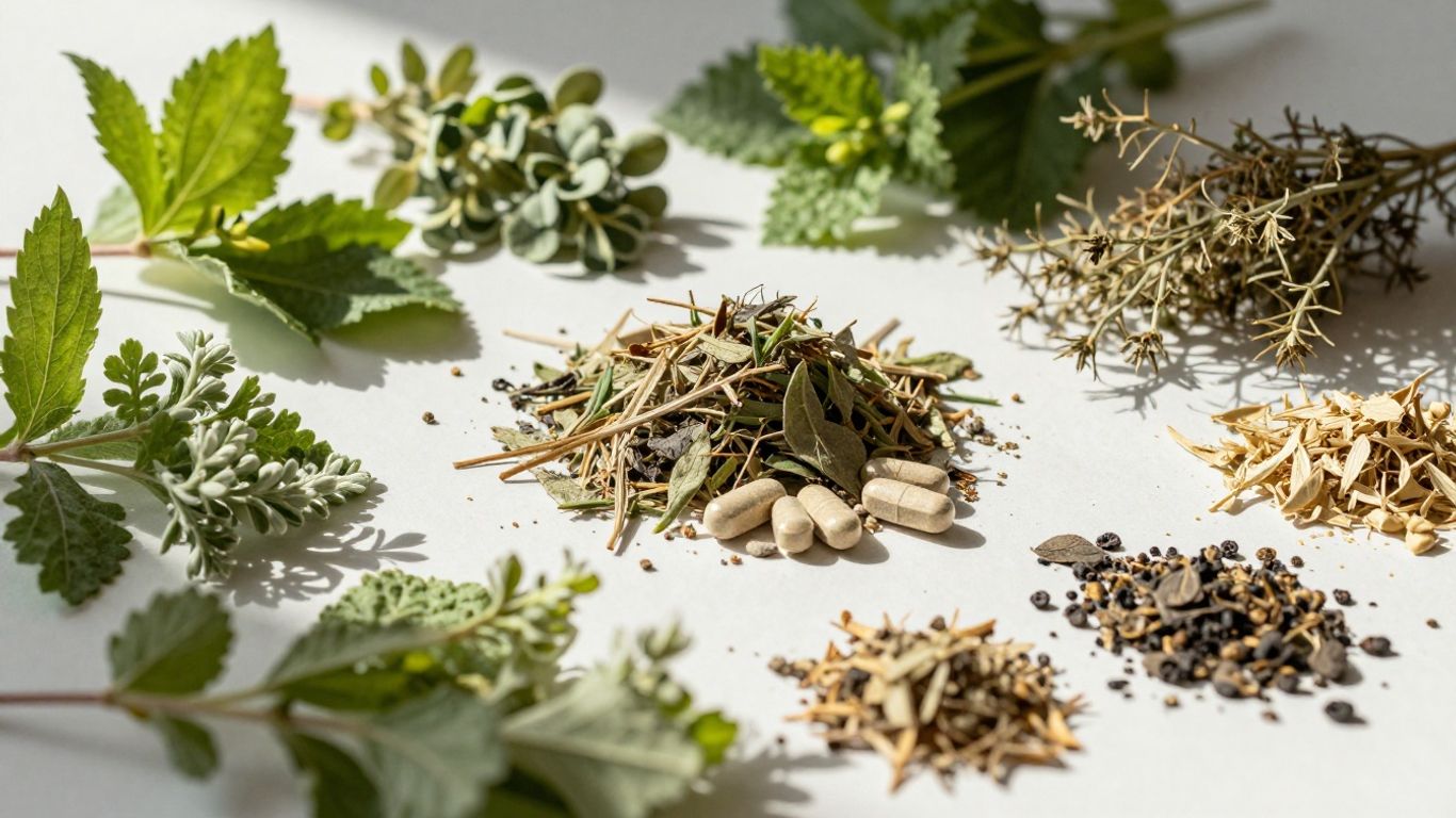 Natural herbs and supplements for hormone regulation.
