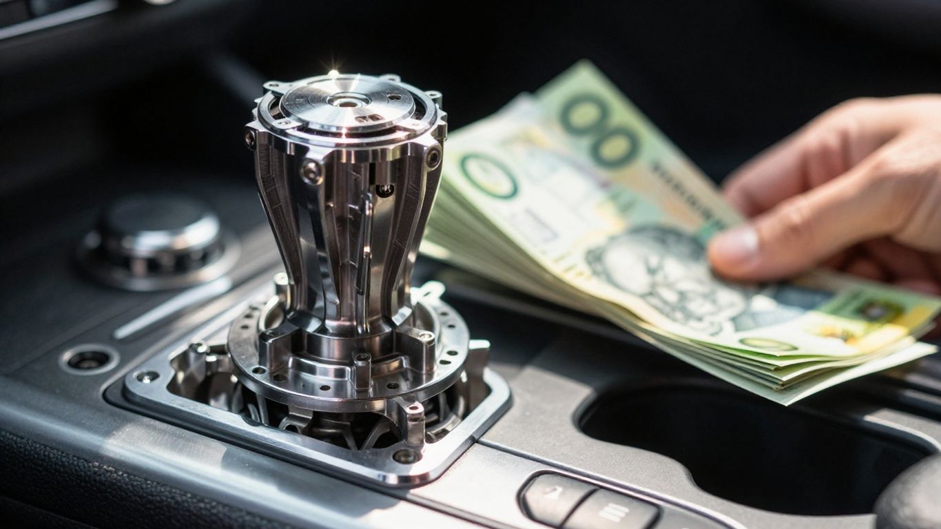 Car gearbox with Australian money
