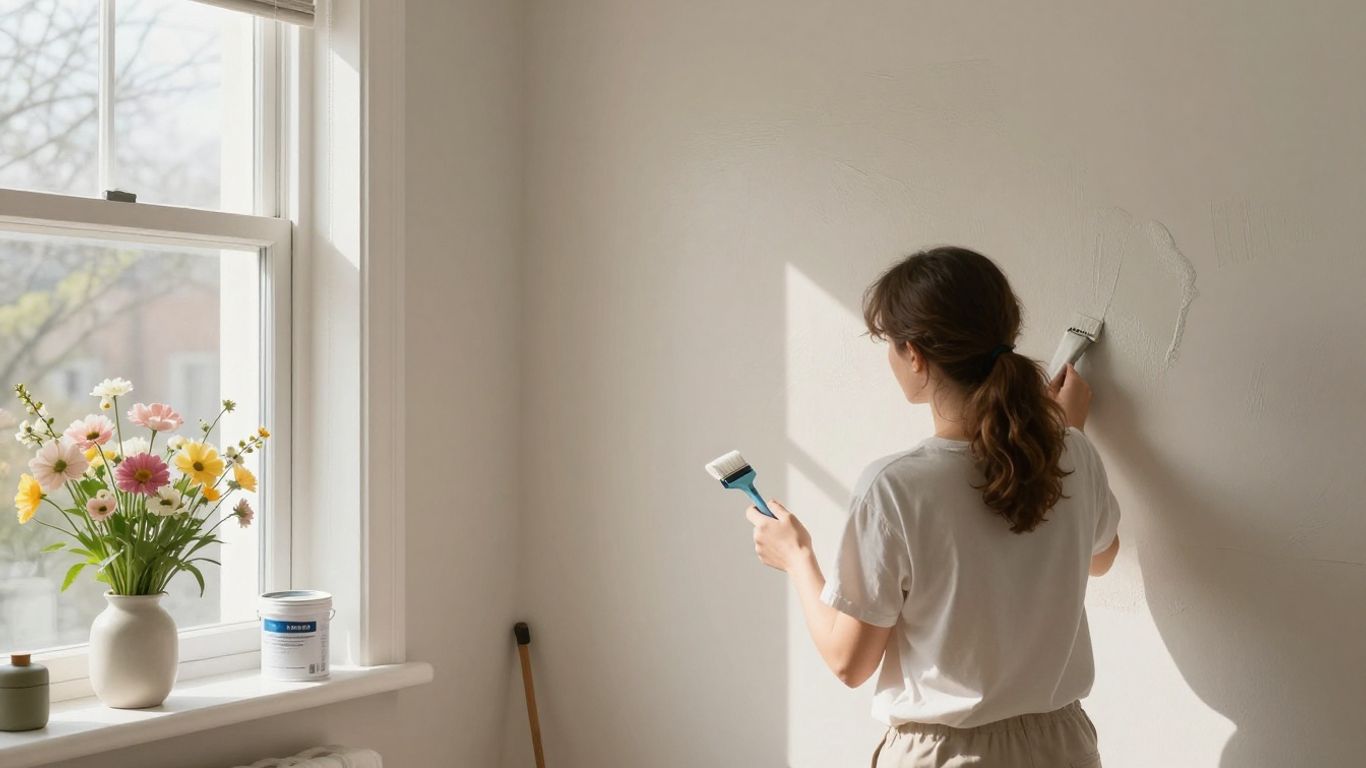 Low odor paint refresh for allergy friendly home