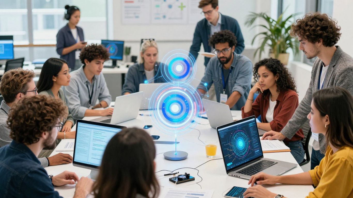 UTS innovators collaborating on new ideas and prototypes.