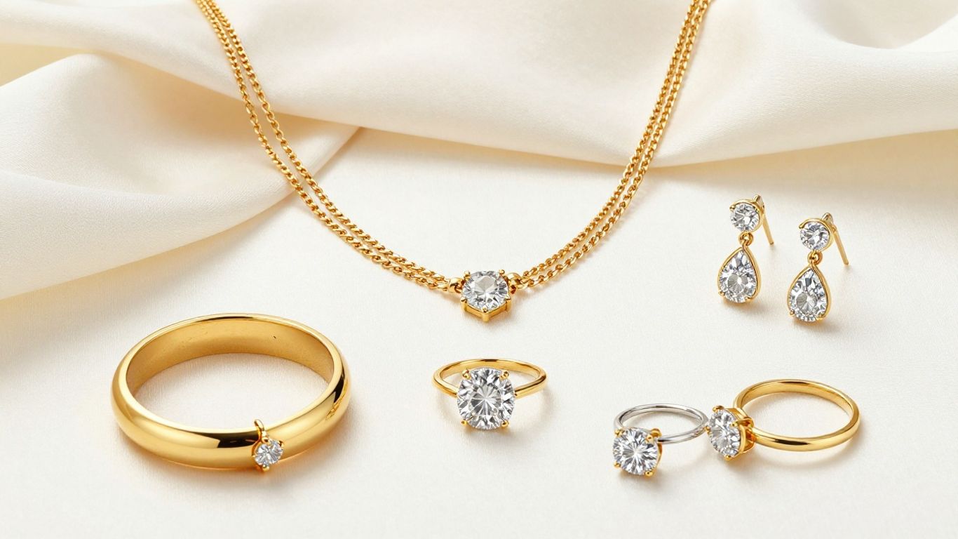 Difference between gold jewellery and diamond jewellery: Which is right for you?_Placeholder