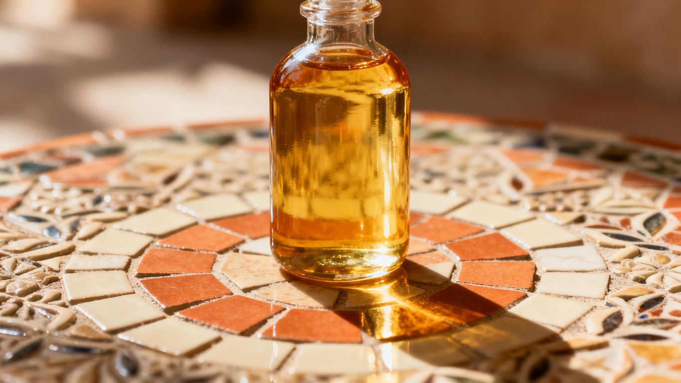 Graines d'argan pressées en huile dorée