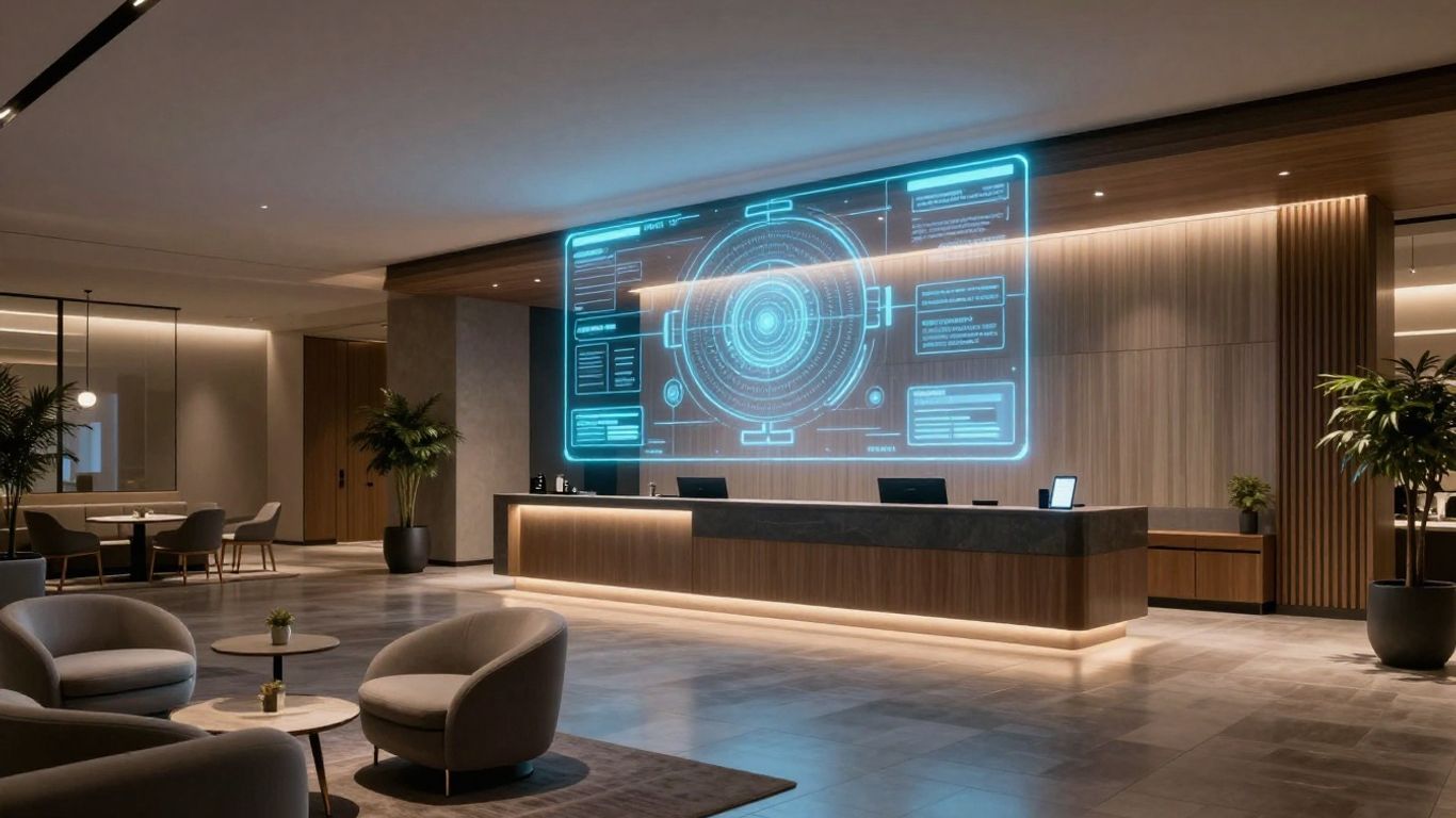 AI technology integrated into Australian hotel lobby.
