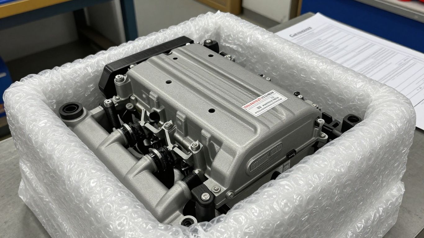 Automotive engine computer packaged for export