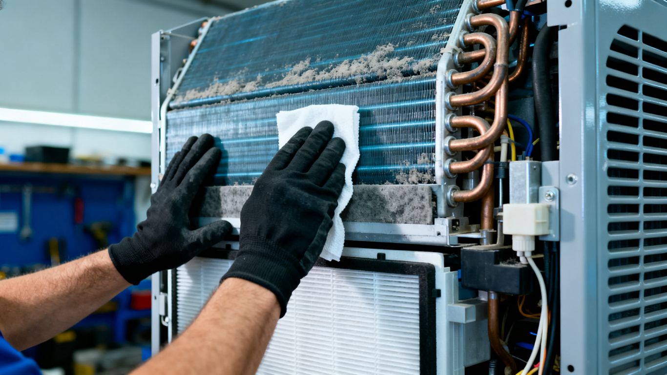 Regular maintenance check on dehumidifier components