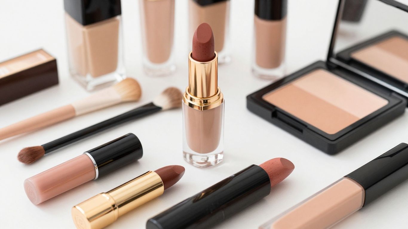 Gentle makeup products for sensitive skin.