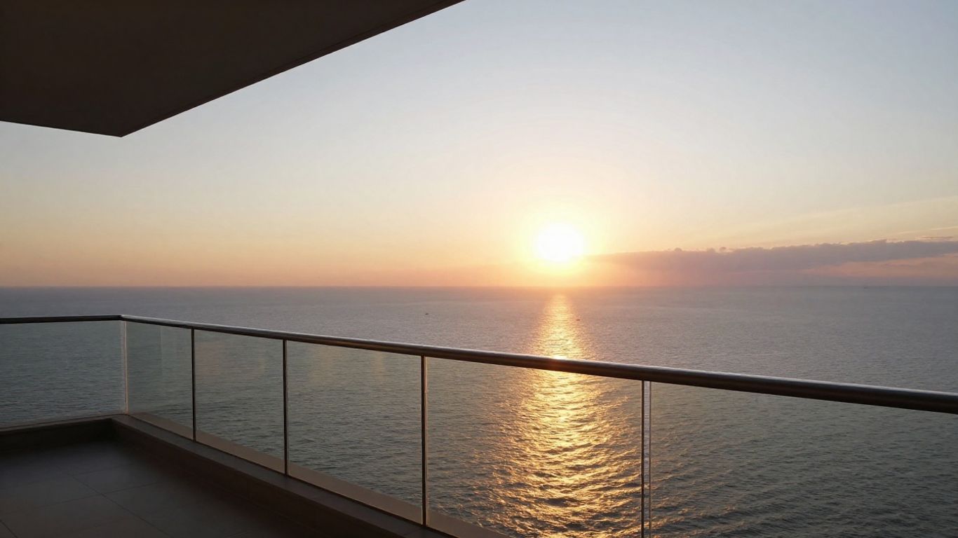 Ocean view from balconies