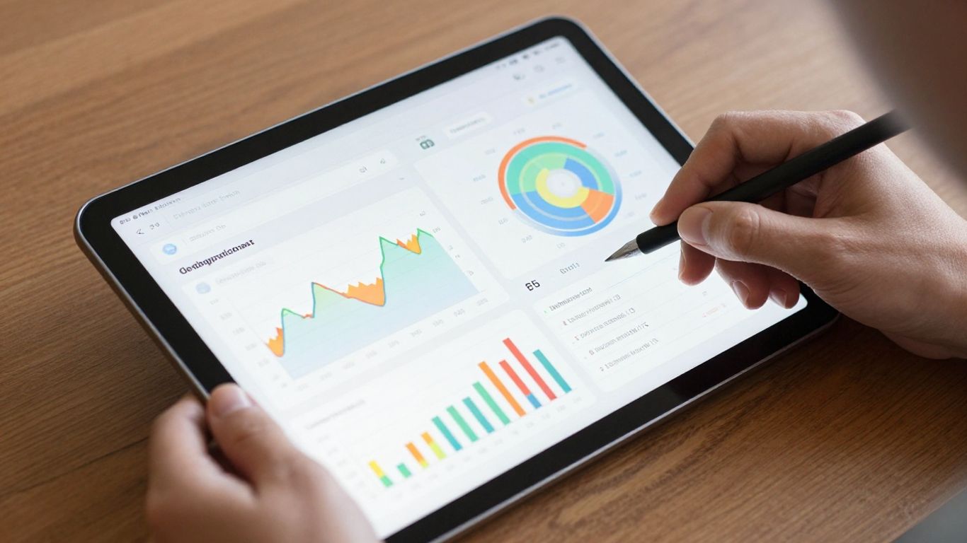 Professional researcher analyzing demographic data sets