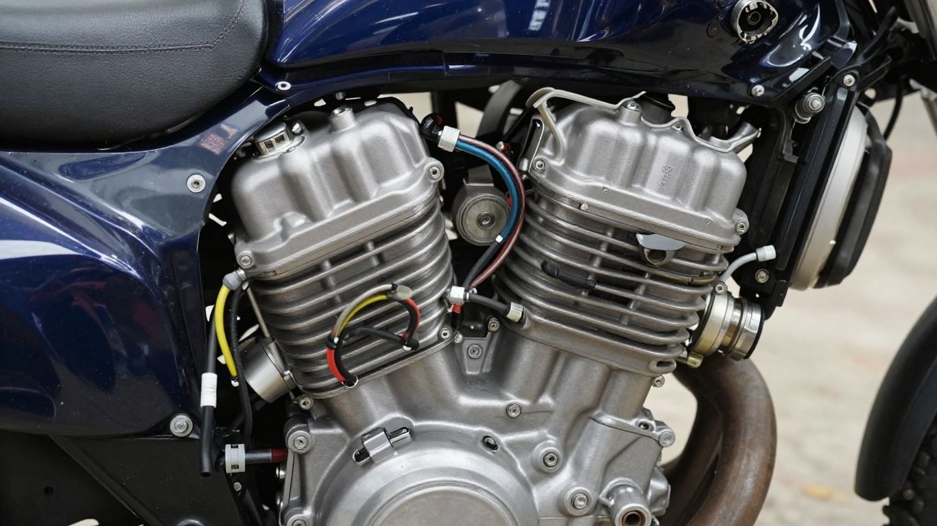 Suzuki V6 engine close-up, ready for off-road use.