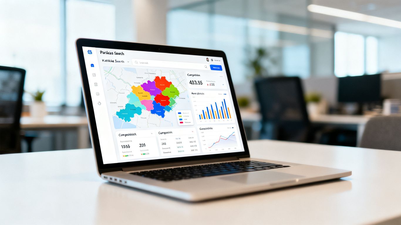 Analyzing market opportunities with advanced digital keyword tools.