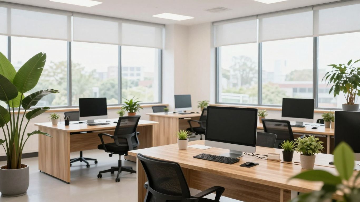 Professional workspace with modern aesthetics