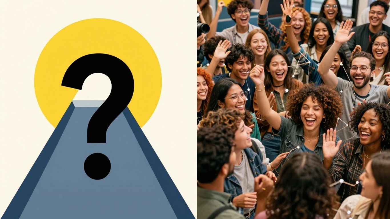 Pirámide vs. grupo de personas en bHIP.