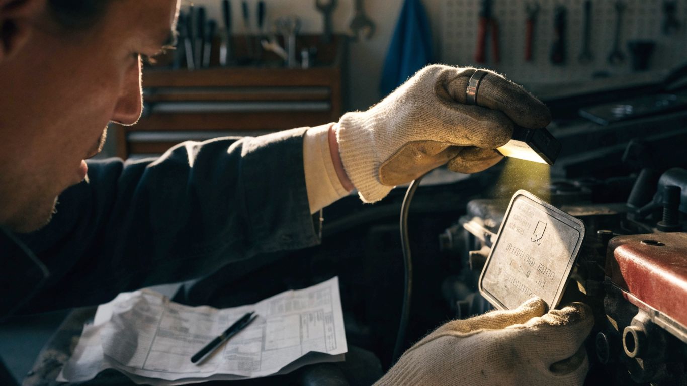 Engine identification and inspection details