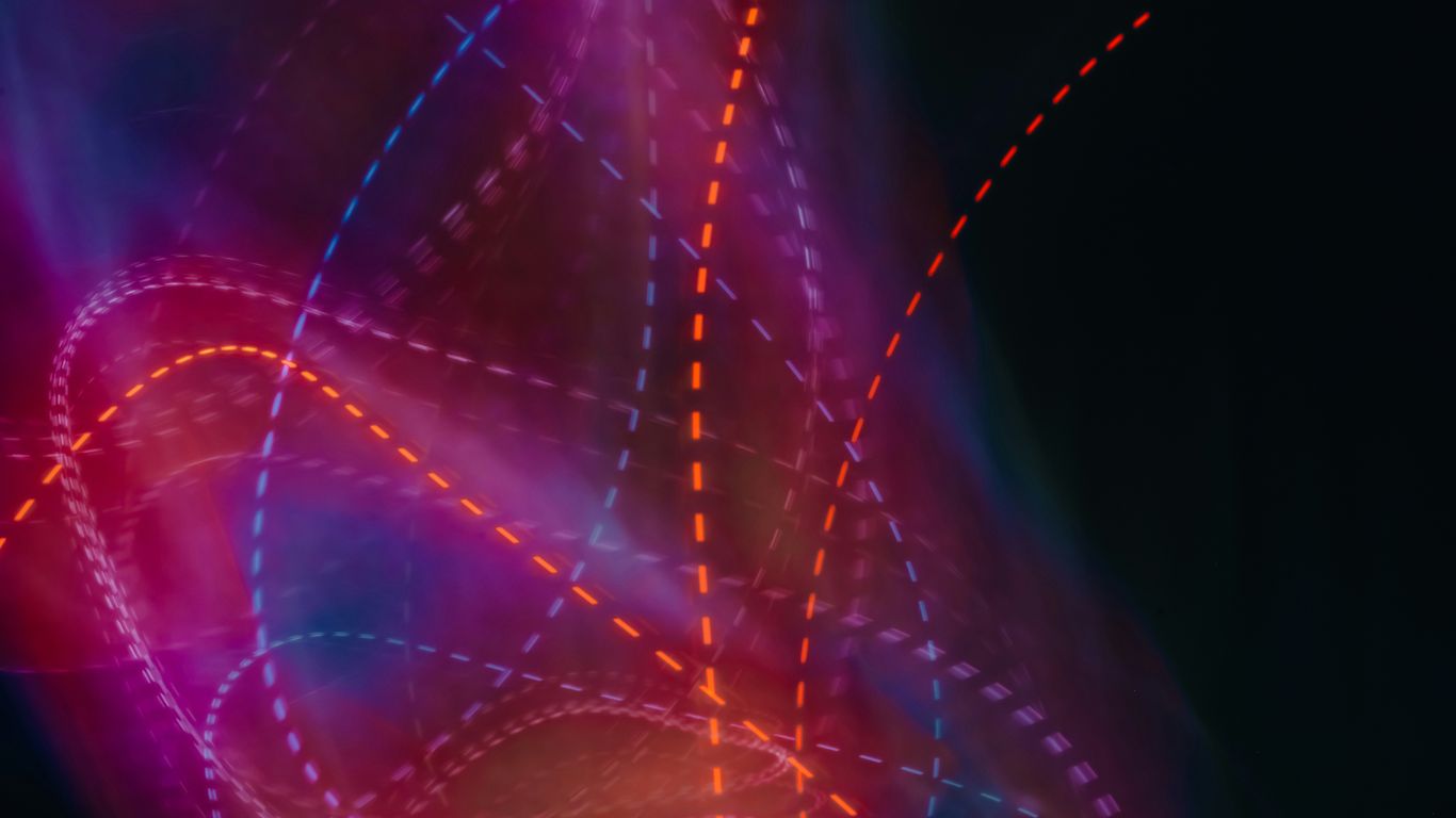 red and white light digital wallpaper