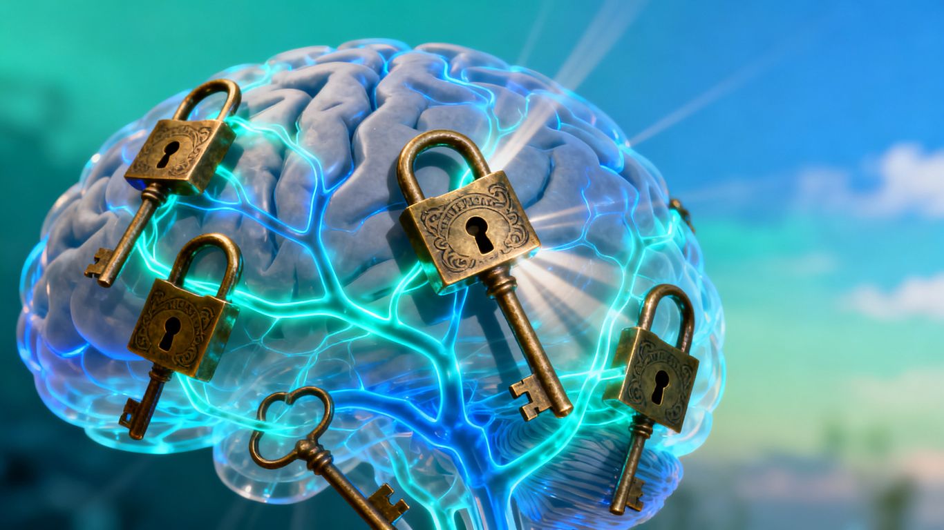 Brain with locks and keys