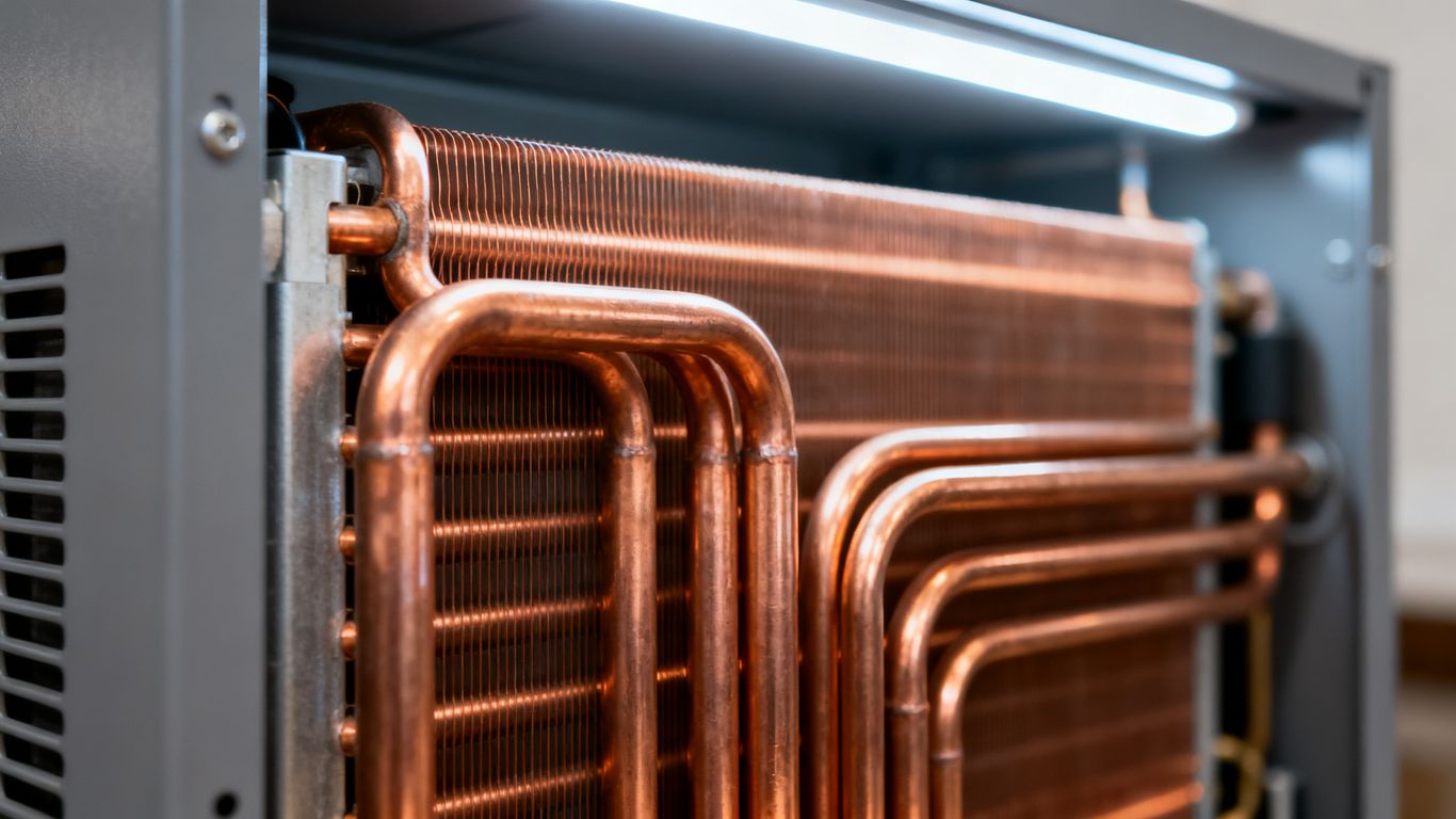 Internal refrigeration coils