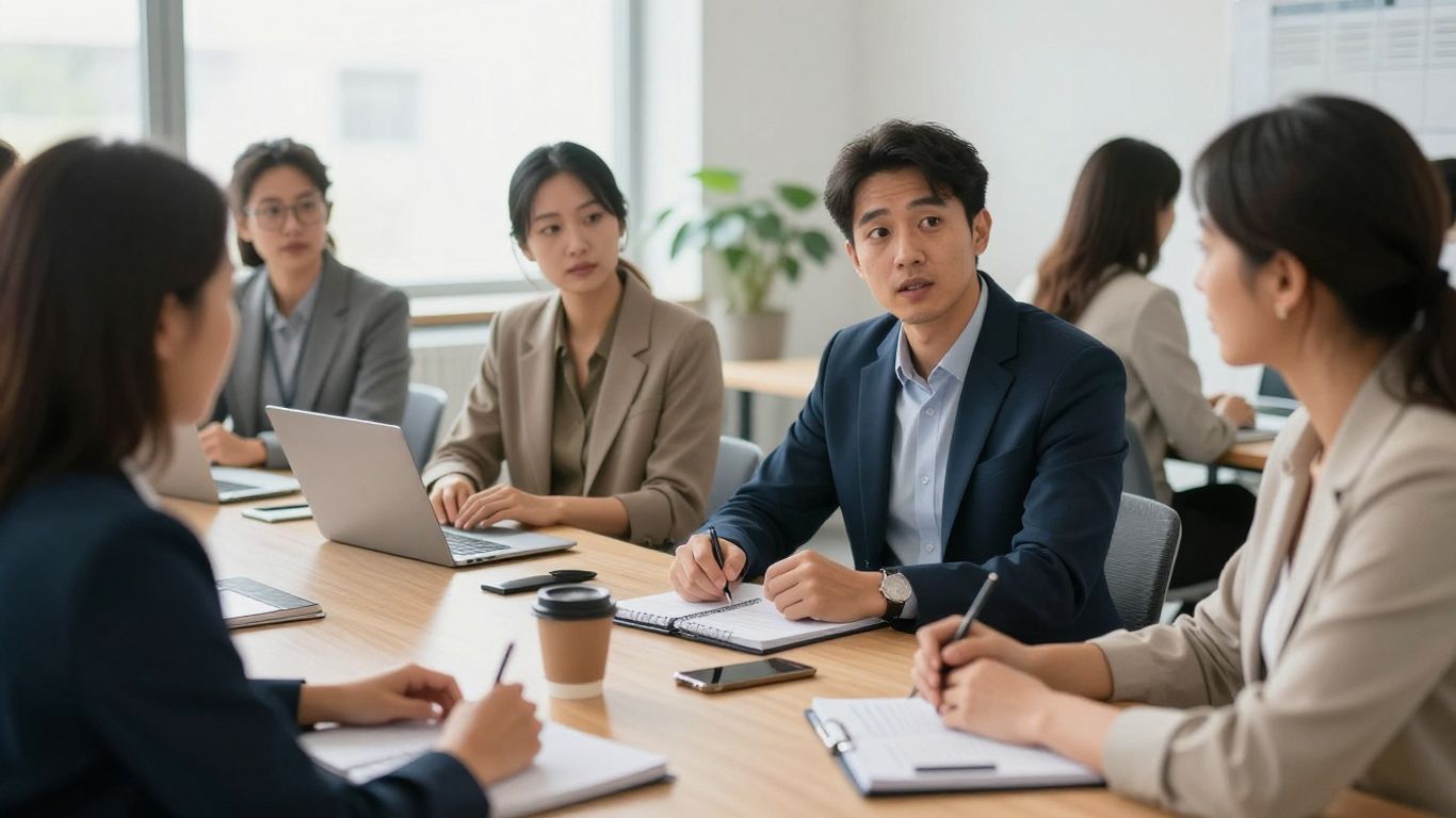 Founder interviewing an experienced revenue executive