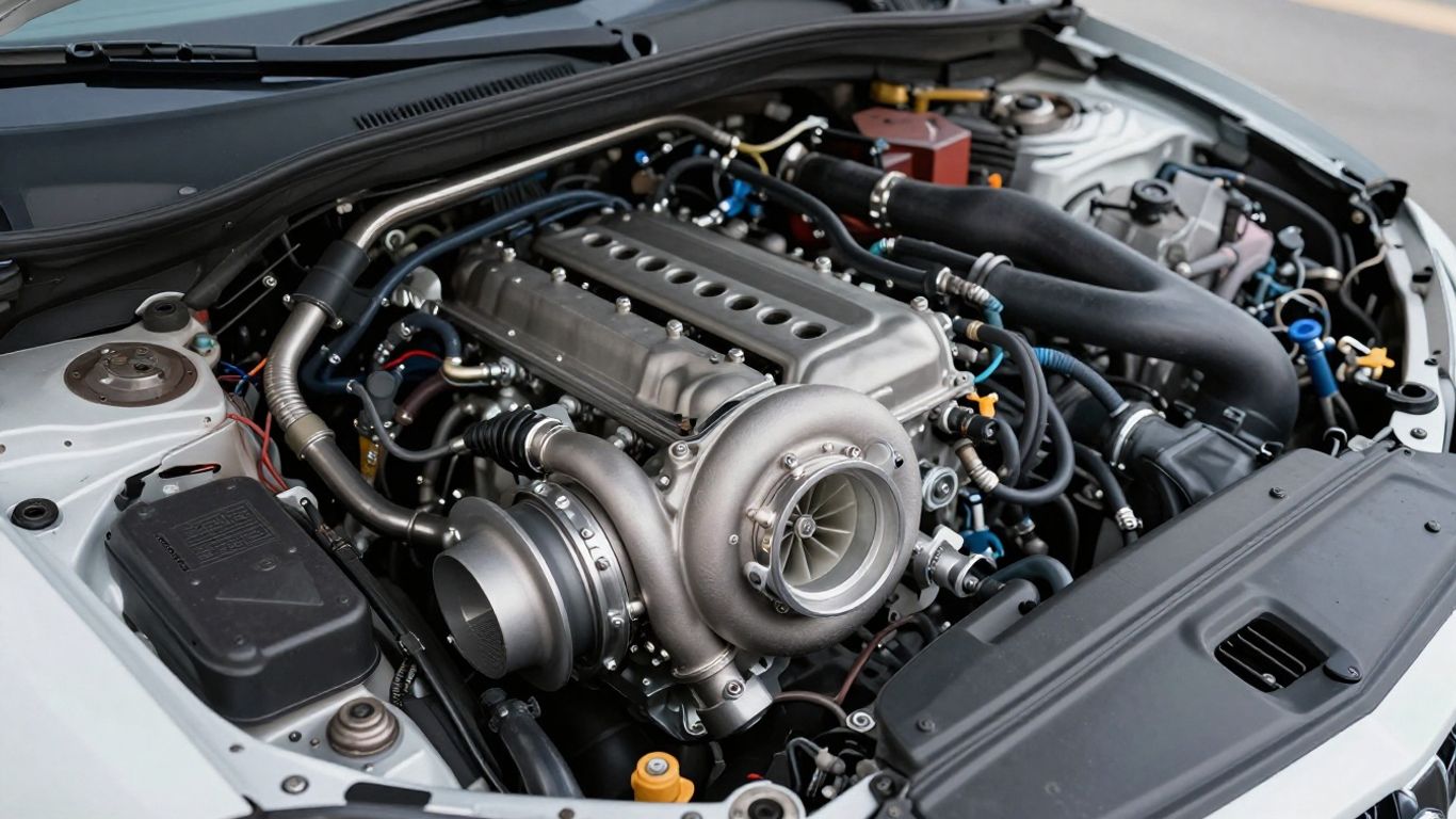 Technical inspection inside engine bay