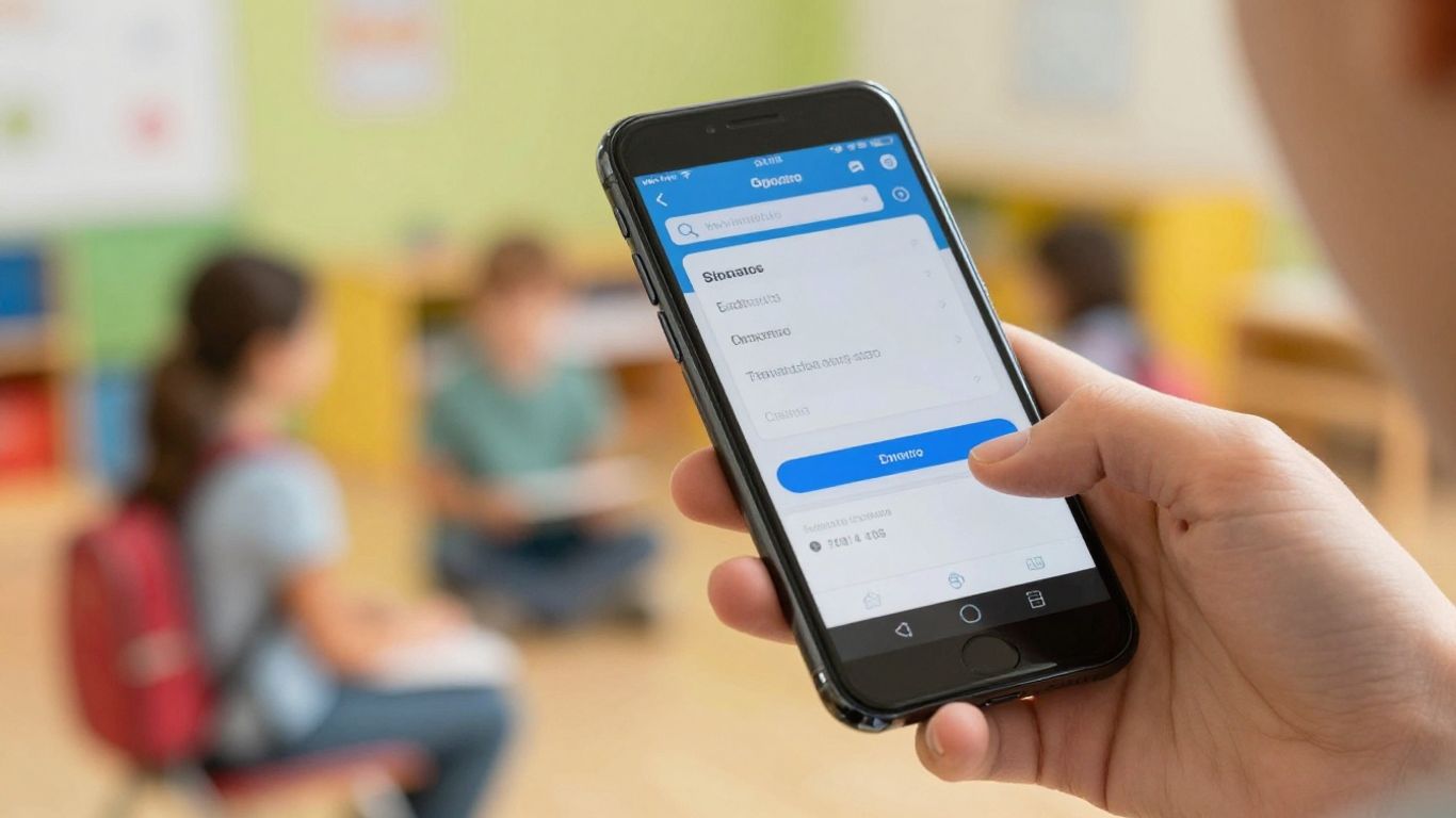 Estudiante interactuando con una plataforma digital educativa