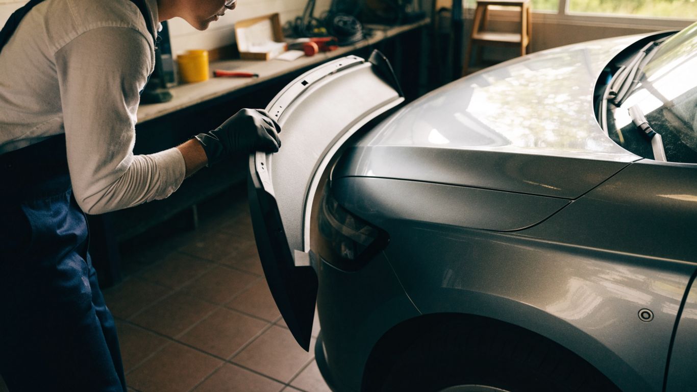 Volvo bumper options beside a parked vehicle