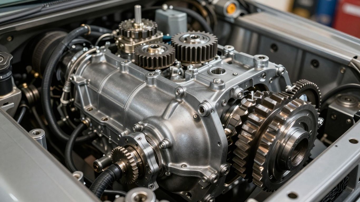 Nissan Patrol transfer case close-up