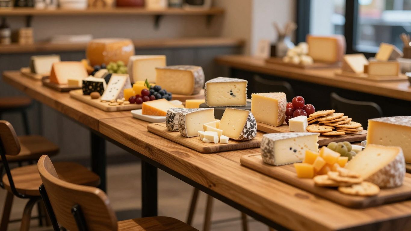 Gourmet cheese board at a Sydney cafe