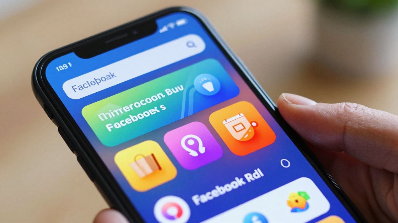 Facebook ad on a smartphone screen